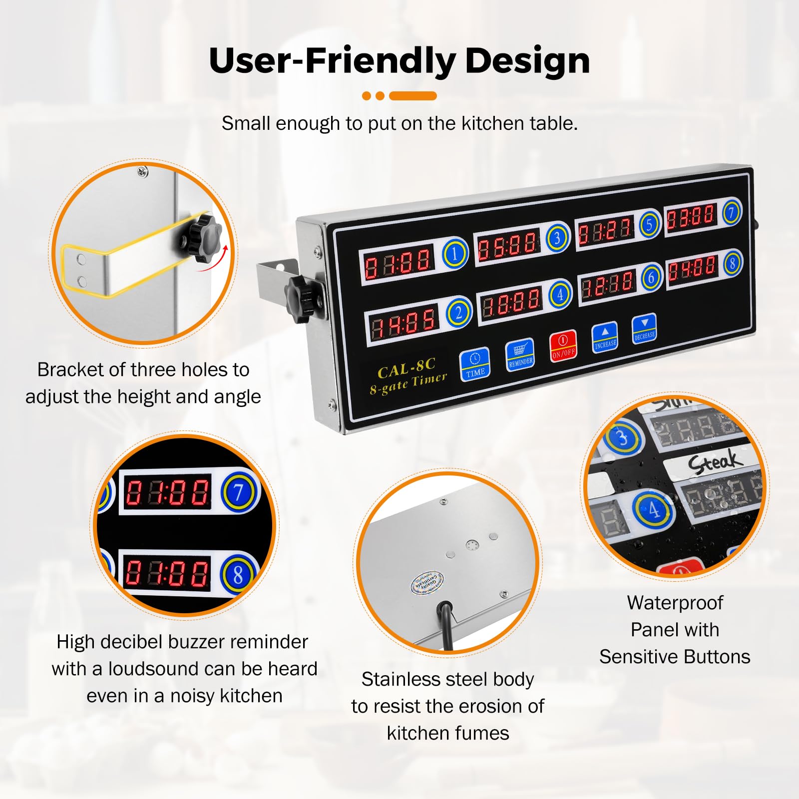 BEAMNOVA stainless steel body resists fumes and cleans easily