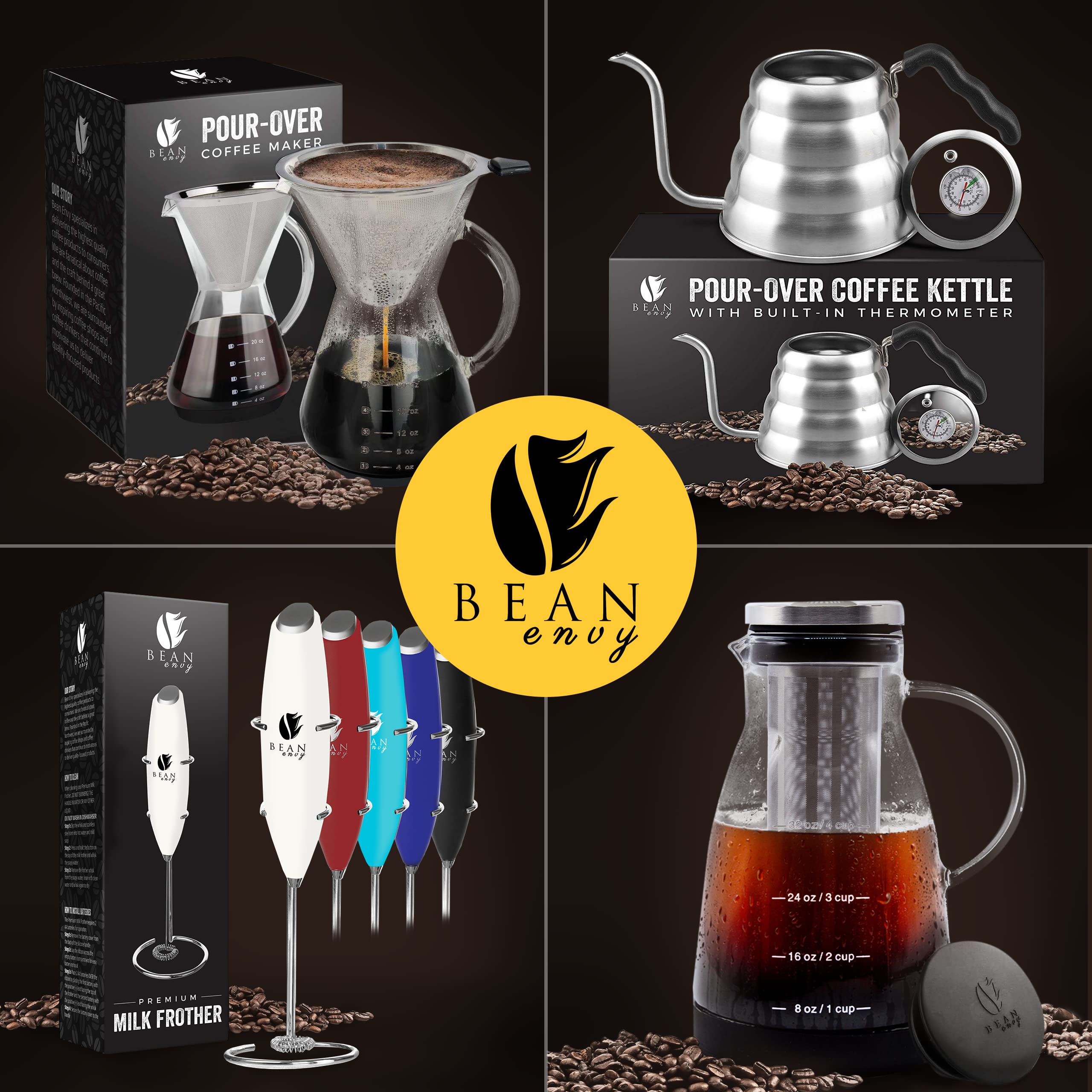 Bean Envy complete pour over set for café-quality mornings