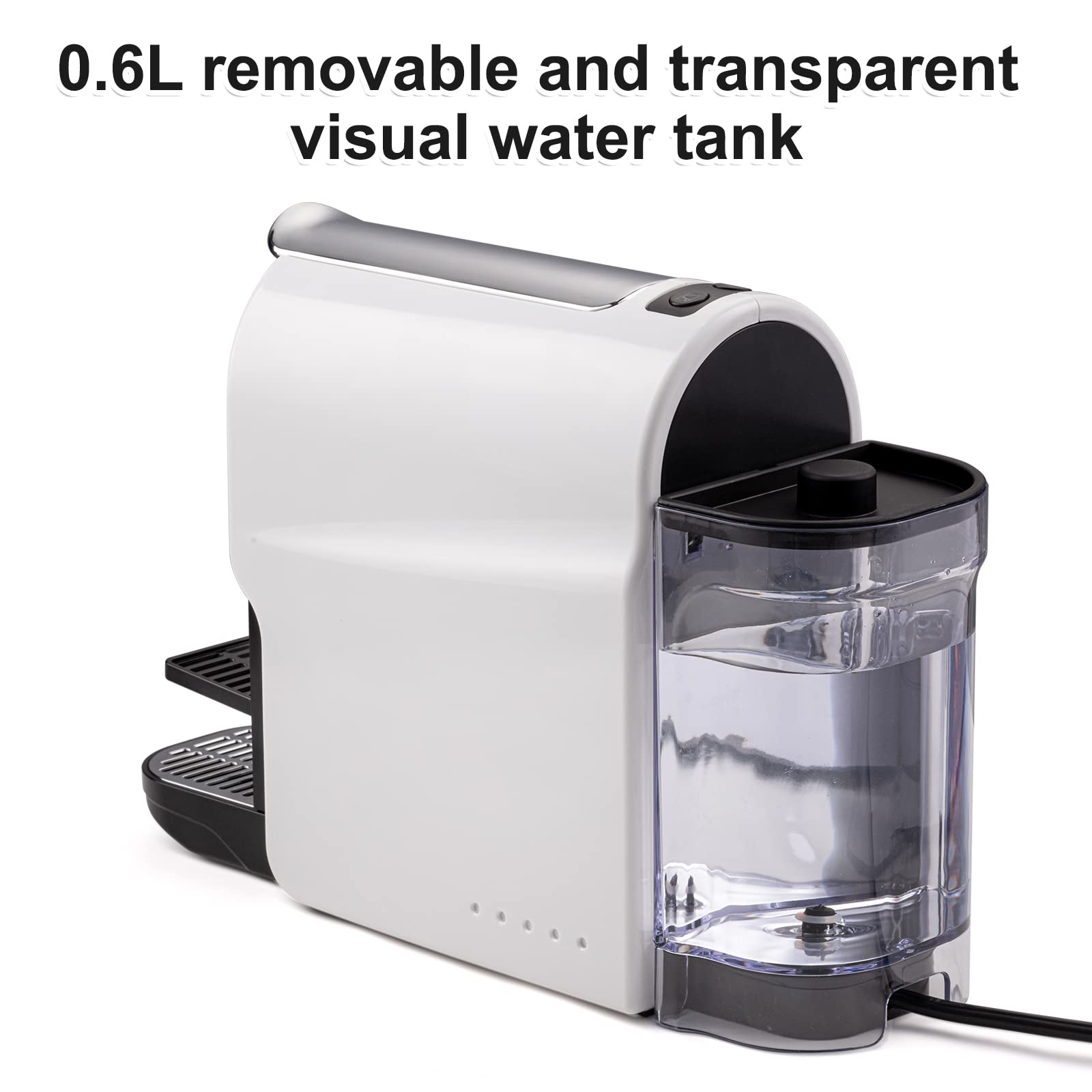 Beanglass machine offers a 65ml lungo setting for a longer coffee.