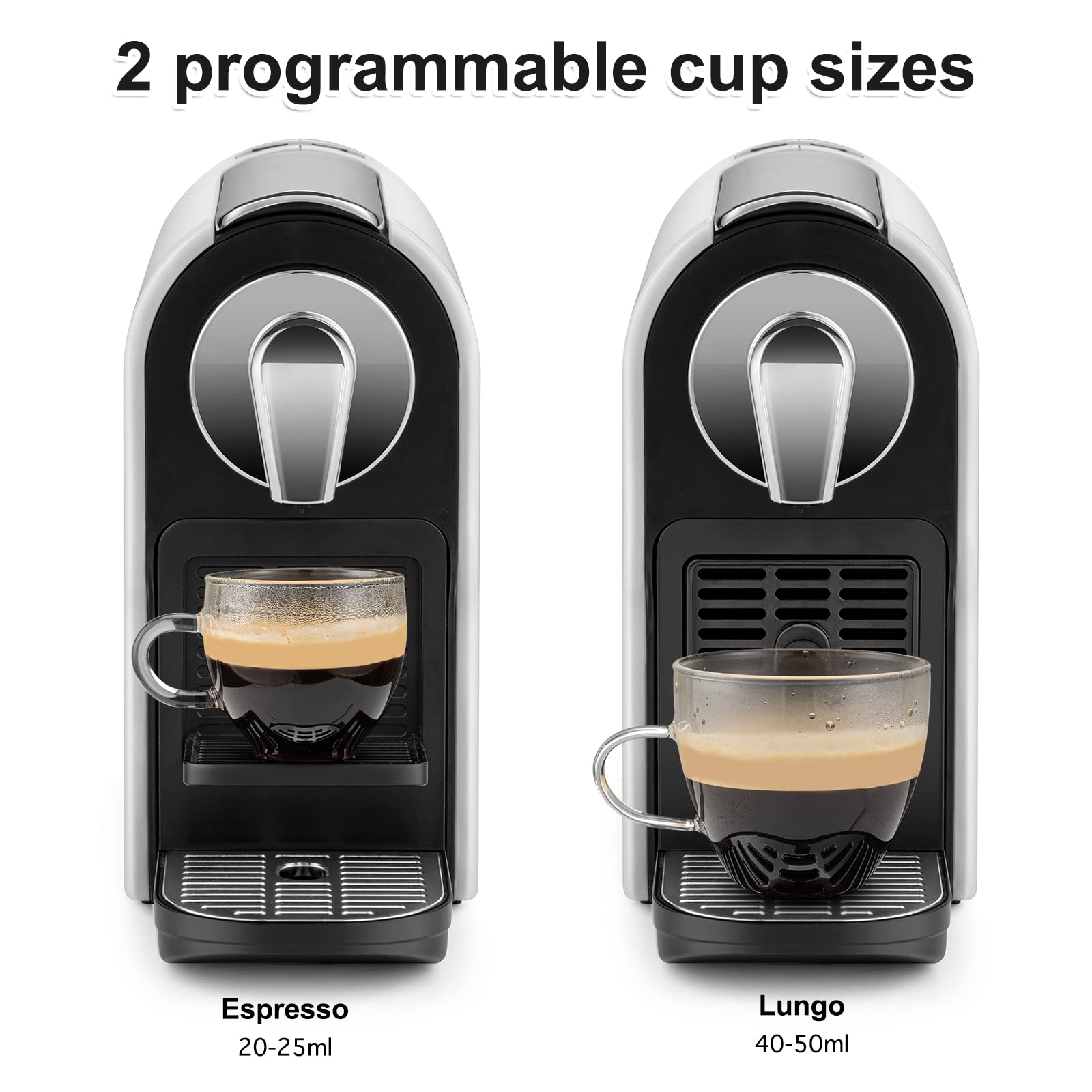 Beanglass machine compatible with NS Original capsules for versatile brewing.