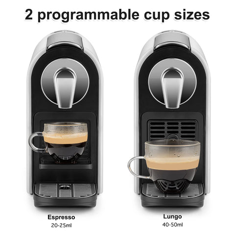 Beanglass machine compatible with NS Original capsules for versatile brewing.
