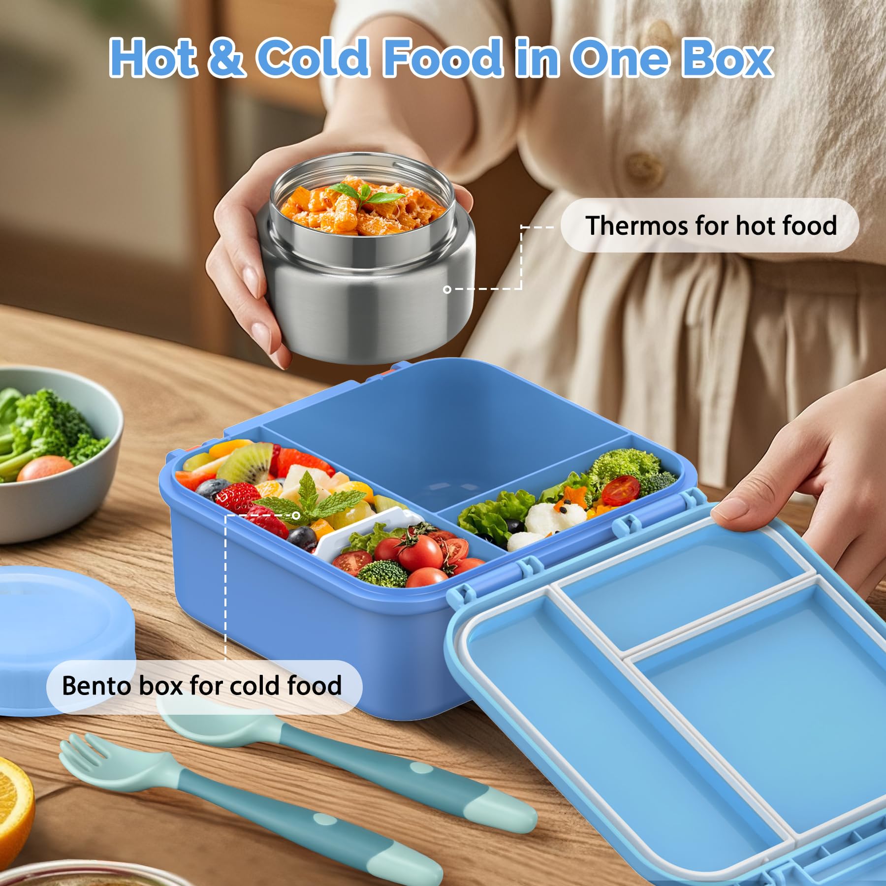 BEAQUEE compartment-divider lets you customize meal layout.