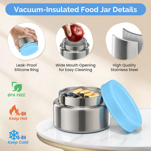 BEAQUEE leak-proof lunch container prevents spills in backpacks.