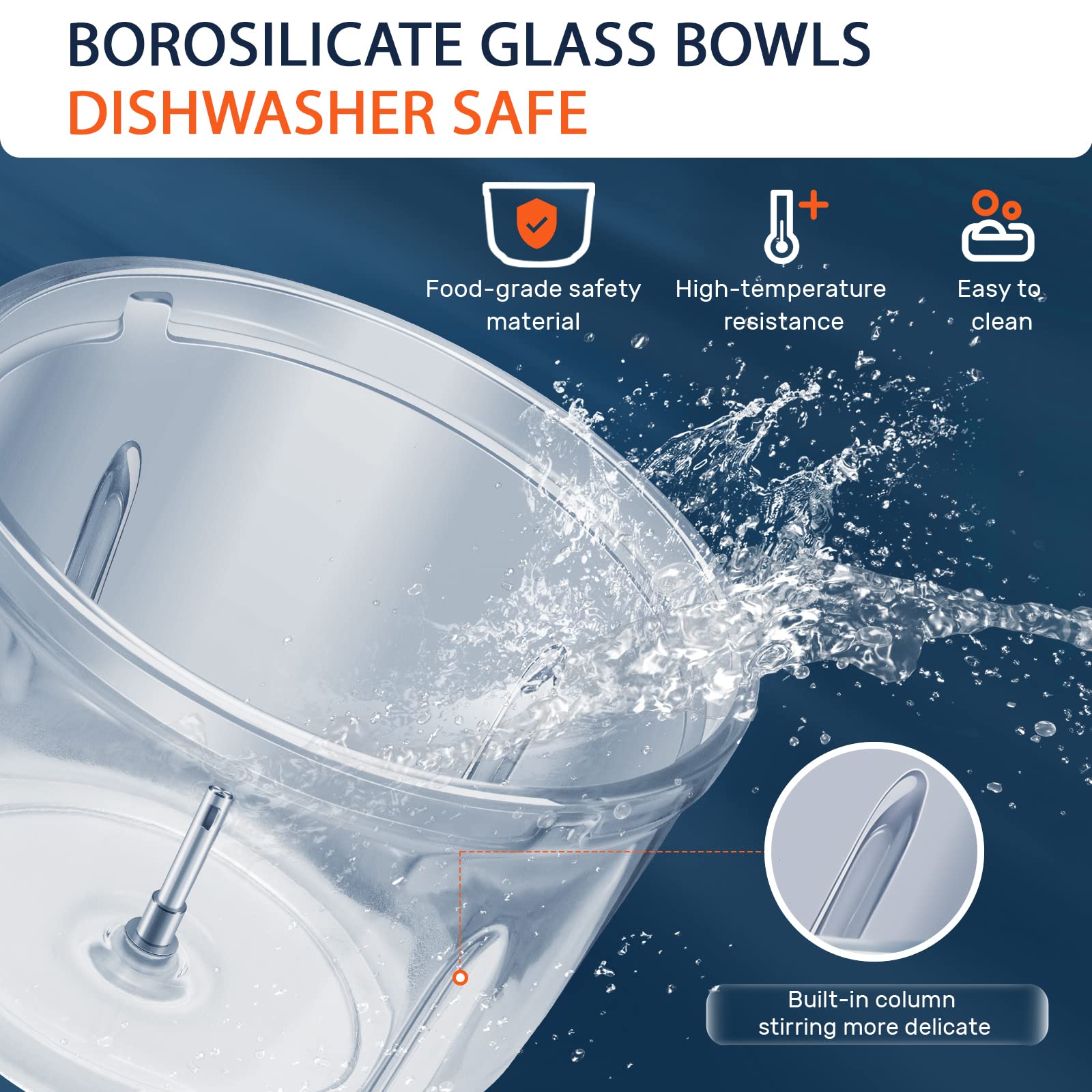 Bear Food Processor two-speed control adapts texture and volume.