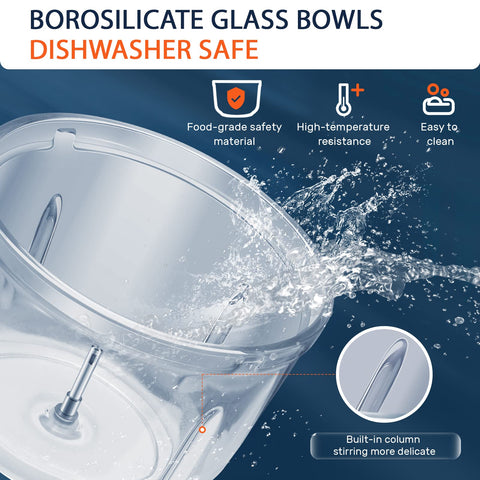 Bear Food Processor two-speed control adapts texture and volume.