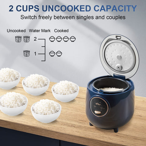 Bear Mini Rice Cooker inner pot close-up with non-stick surface for release.