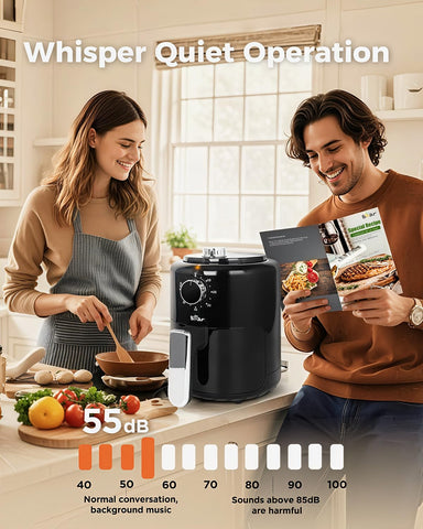 2.1qt capacity is ideal for 1-2 servings.