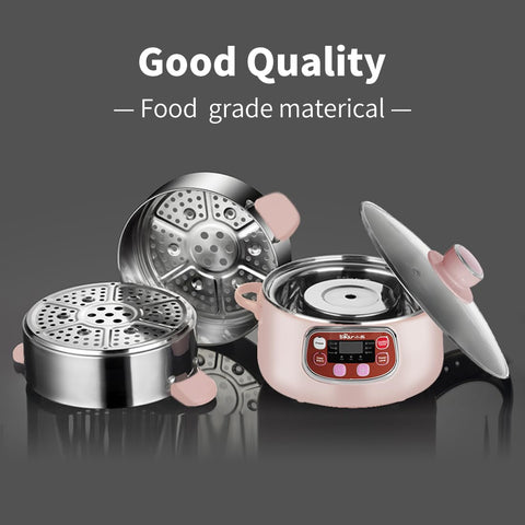 Bear steamer bottom pot allows boiling simple ingredients alongside steaming.