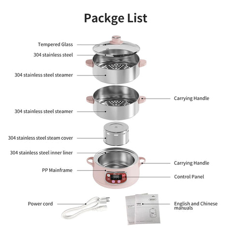 Bear electric steamer compact storage design fits small kitchens.