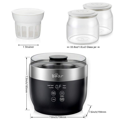 Bear Yogurt Maker multifunction for yogurt cheese and wine