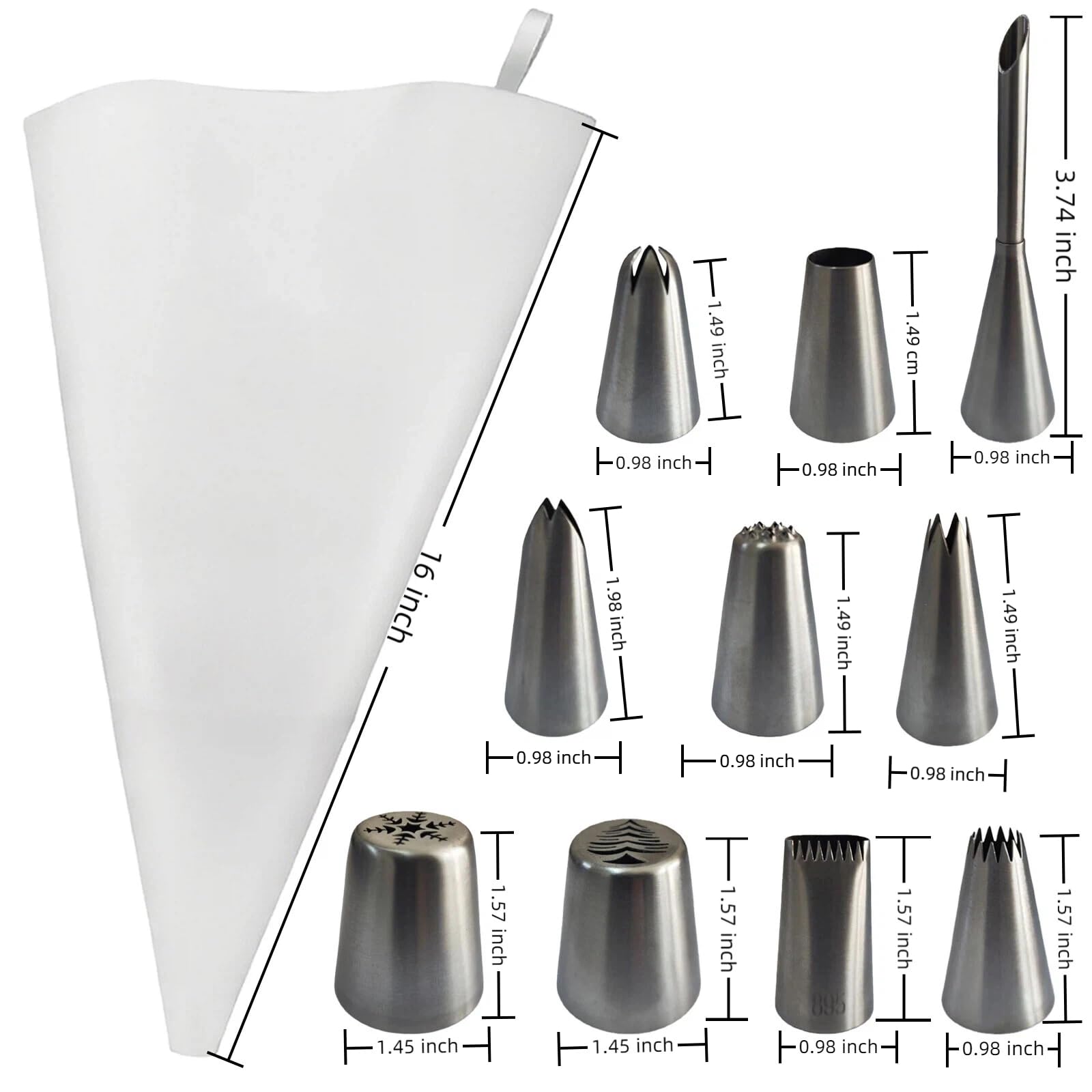 BearDot two couplers for quick tip changes during decorating