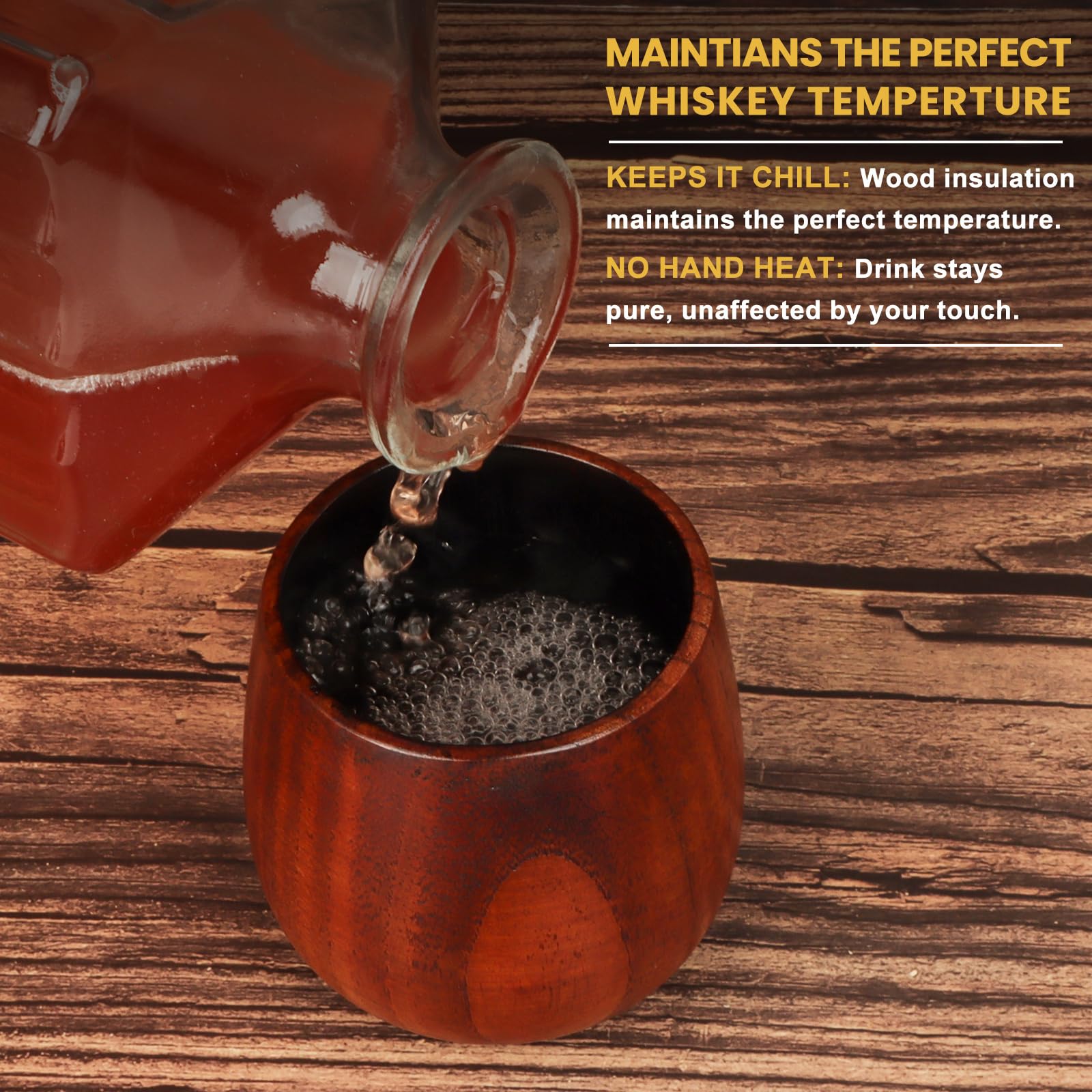 BearSkill charred wood texture visible in a hand-held shot