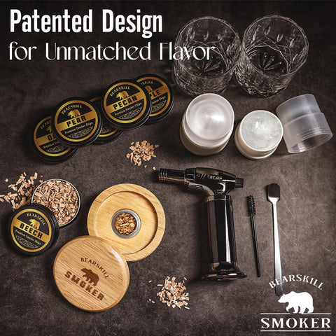BearSkill gift box presents a premium whiskey lover’s set.