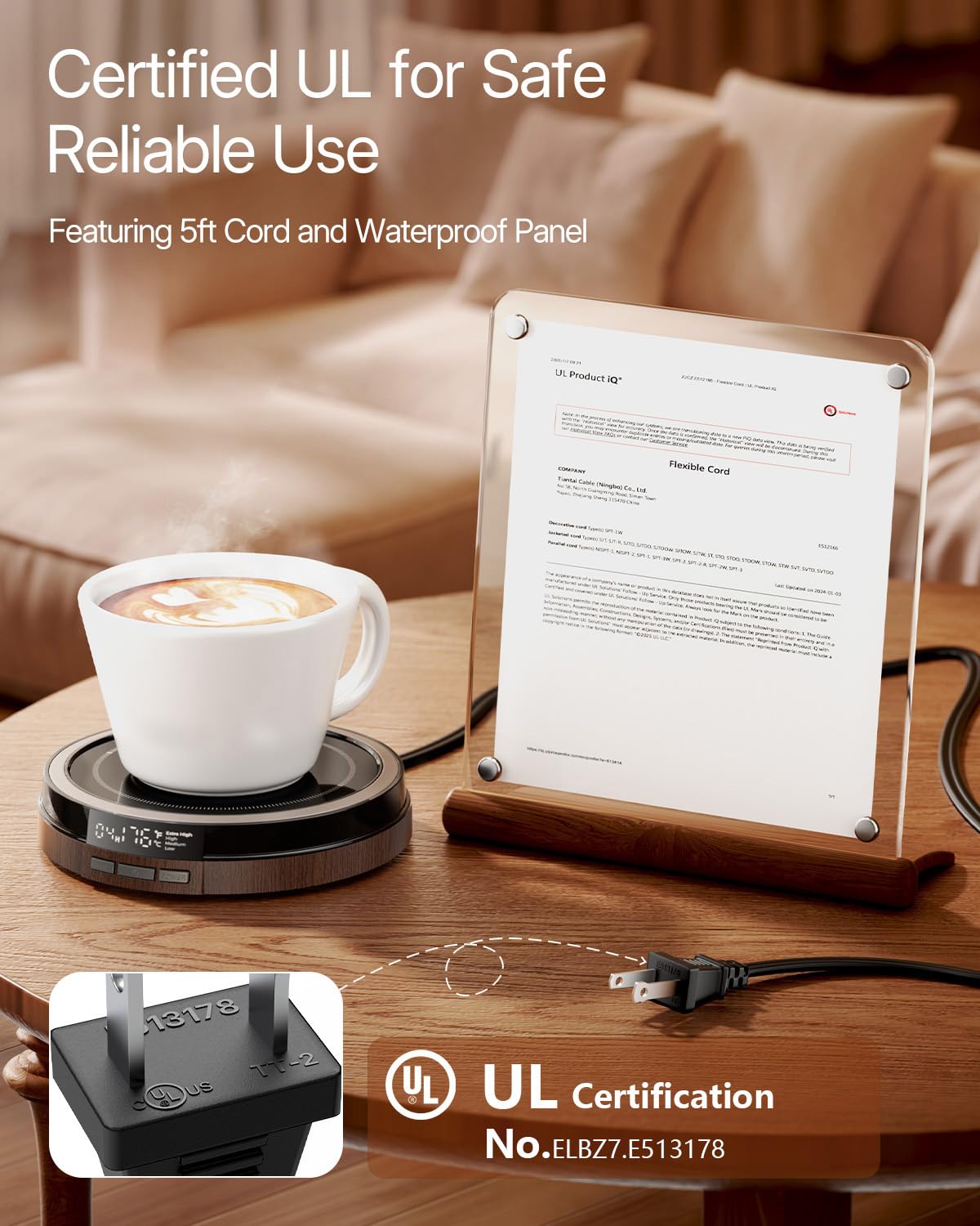 Bearwind desk warmer timer illustration highlights flexible scheduling.