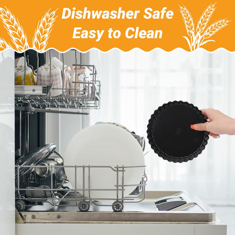 Beasea tart pan non-stick coating for easy release and cleanup