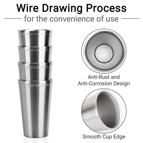 Beasea cups endure a drop with no breakage.