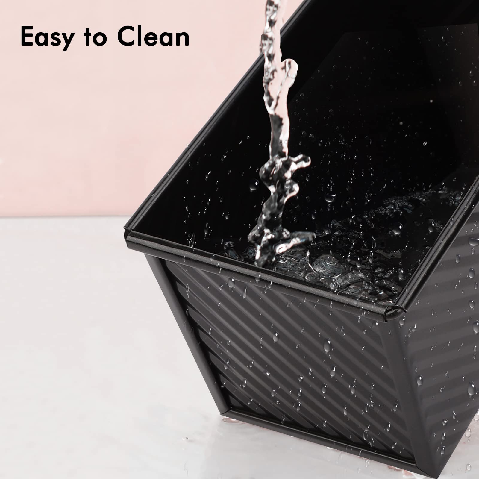 Beasea Pullman loaf pan bottom vent promotes even browning.