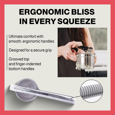 Beast Canteen Potato Ricer excels at squeezing moisture from frozen spinach