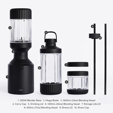 BEAST Mega drinking lid for neat sipping without spills