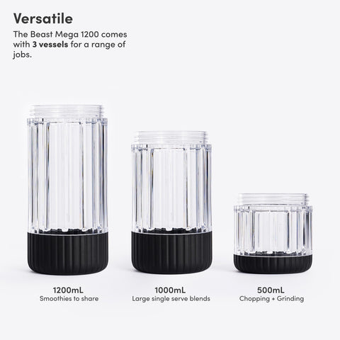 BEAST Mega 500mL vessel for dips, dressings, and small batches