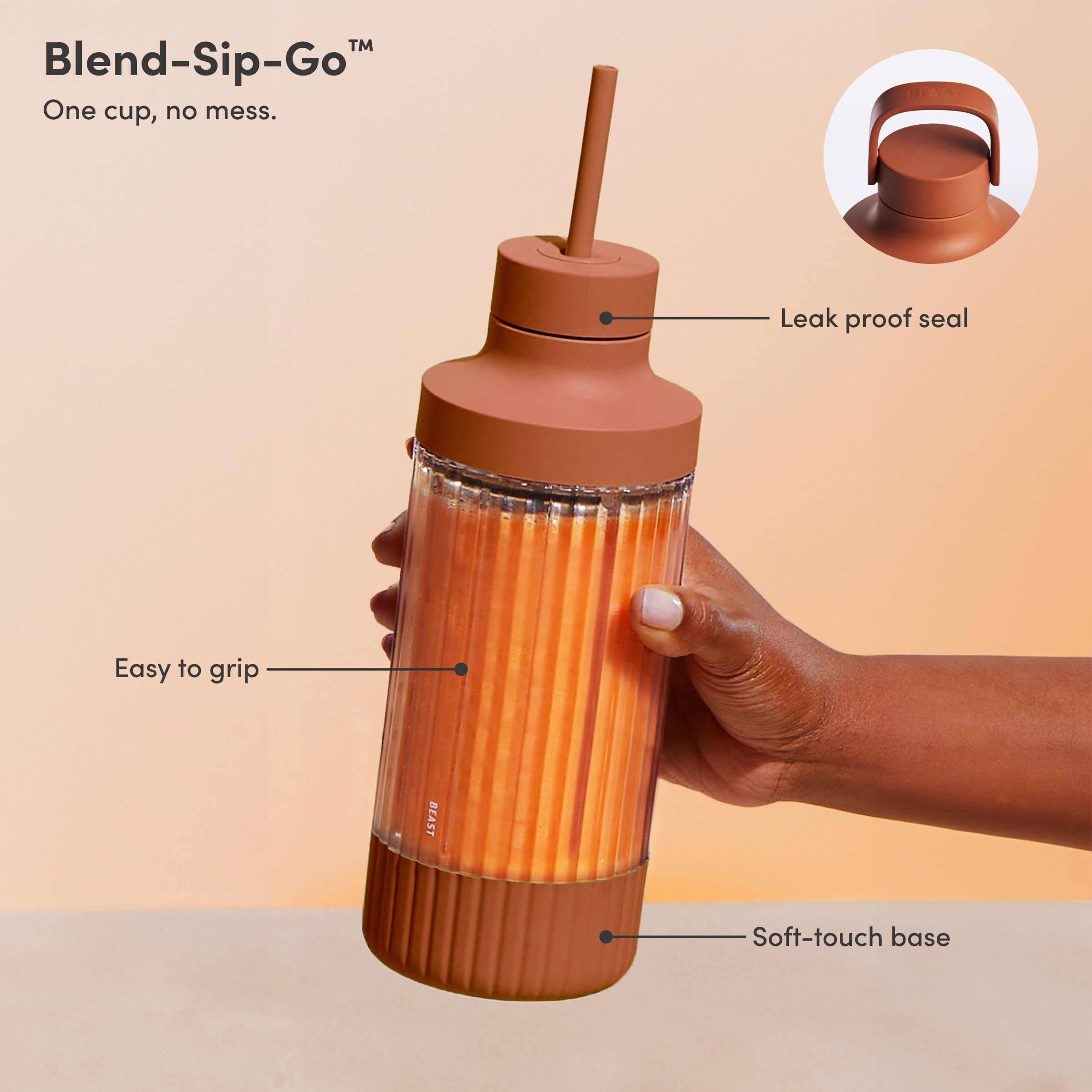 Beast Mighty 850 Plus ice-crushing action for frozen drinks.