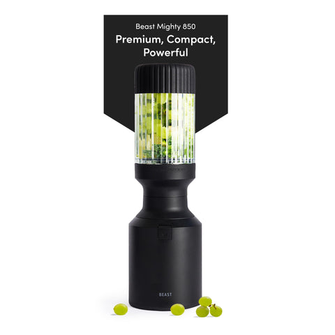 Beast Mighty 850W blender base delivering powerful ice crushing for frozen drinks.