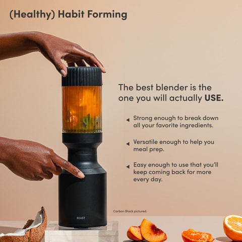 BEAST The Beast Mini Blender compact countertop keeps your kitchen tidy and ready.