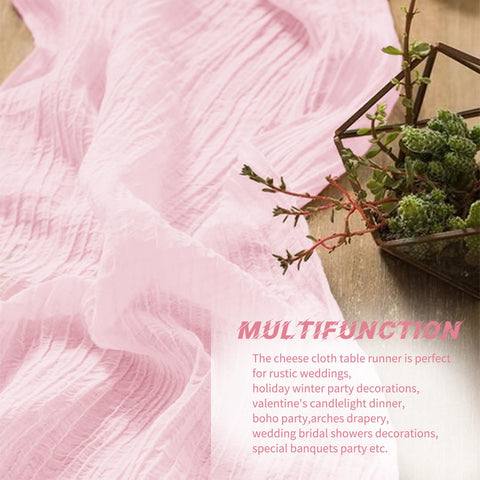 Beautane baby shower table runner adds chic touch to gifts and tables