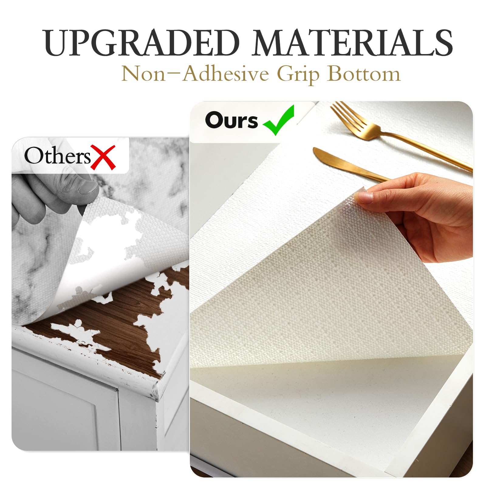 Beautysaid durable PVC liner designed for long-lasting use in cabinets.