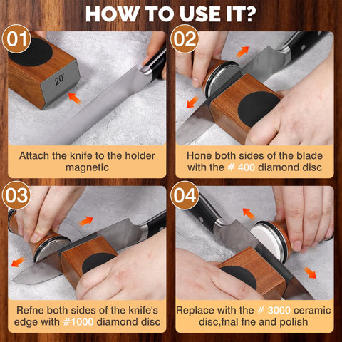 BEAYFILY compact kitchen sharpener fits neatly in a drawer