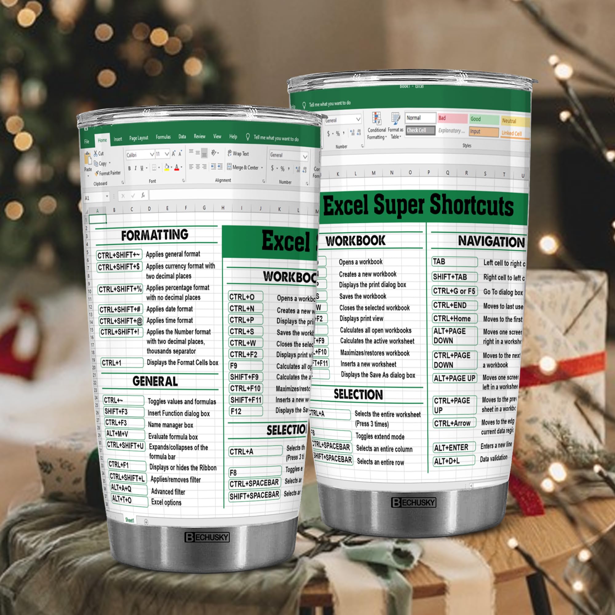 BECHUSKY 20oz capacity ideal for coffee, tea, or energy drinks during audits.