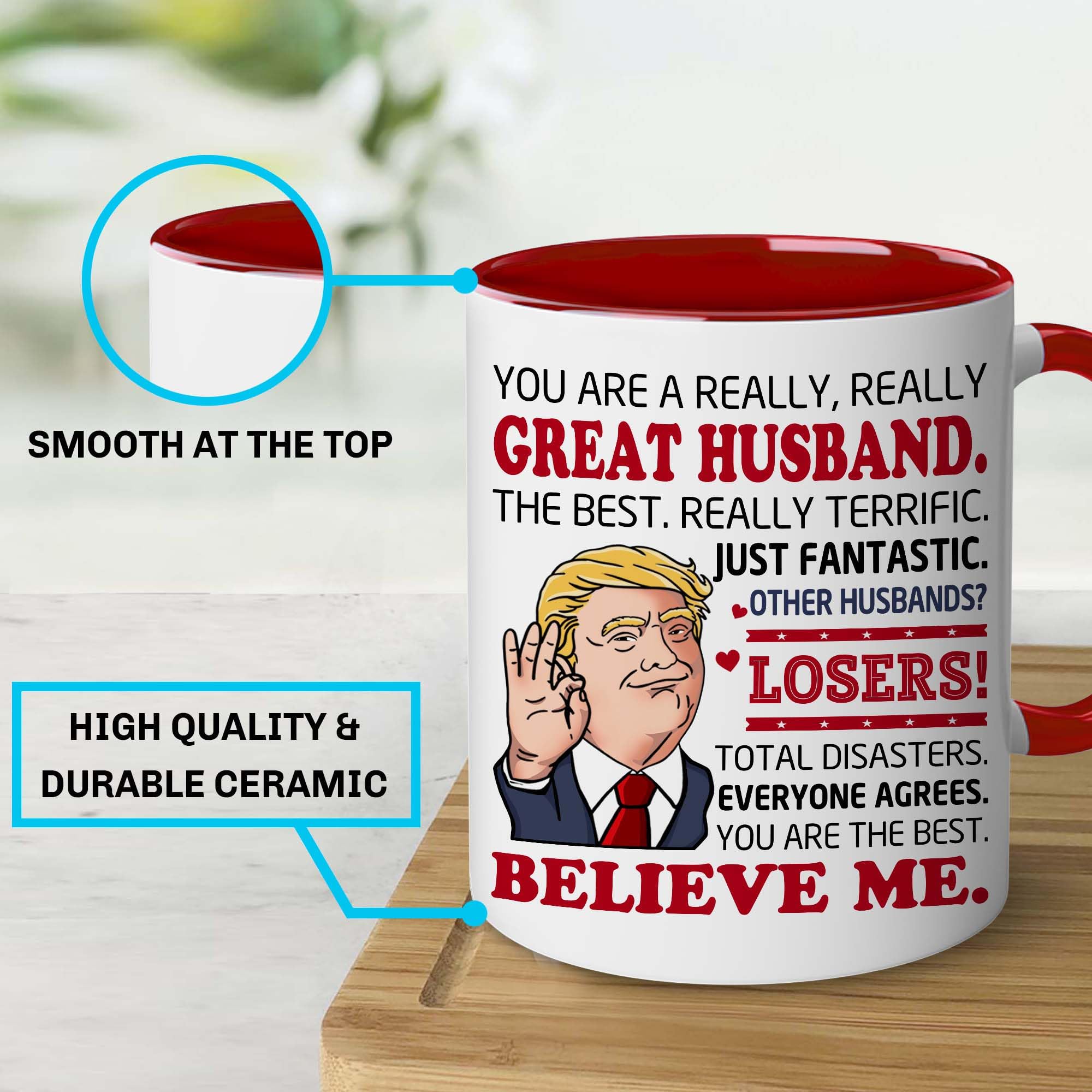 BECHUSKY mug dishwasher-safe, durable construction for daily use.