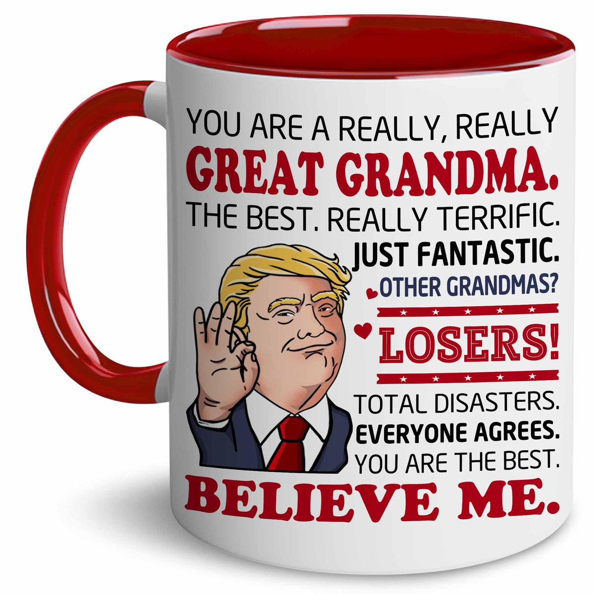 BECHUSKY grandma mug with front design, perfect everyday gift