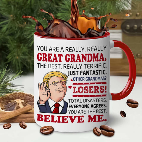BECHUSKY grandma text close-up, sentimental keepsake for grandmother