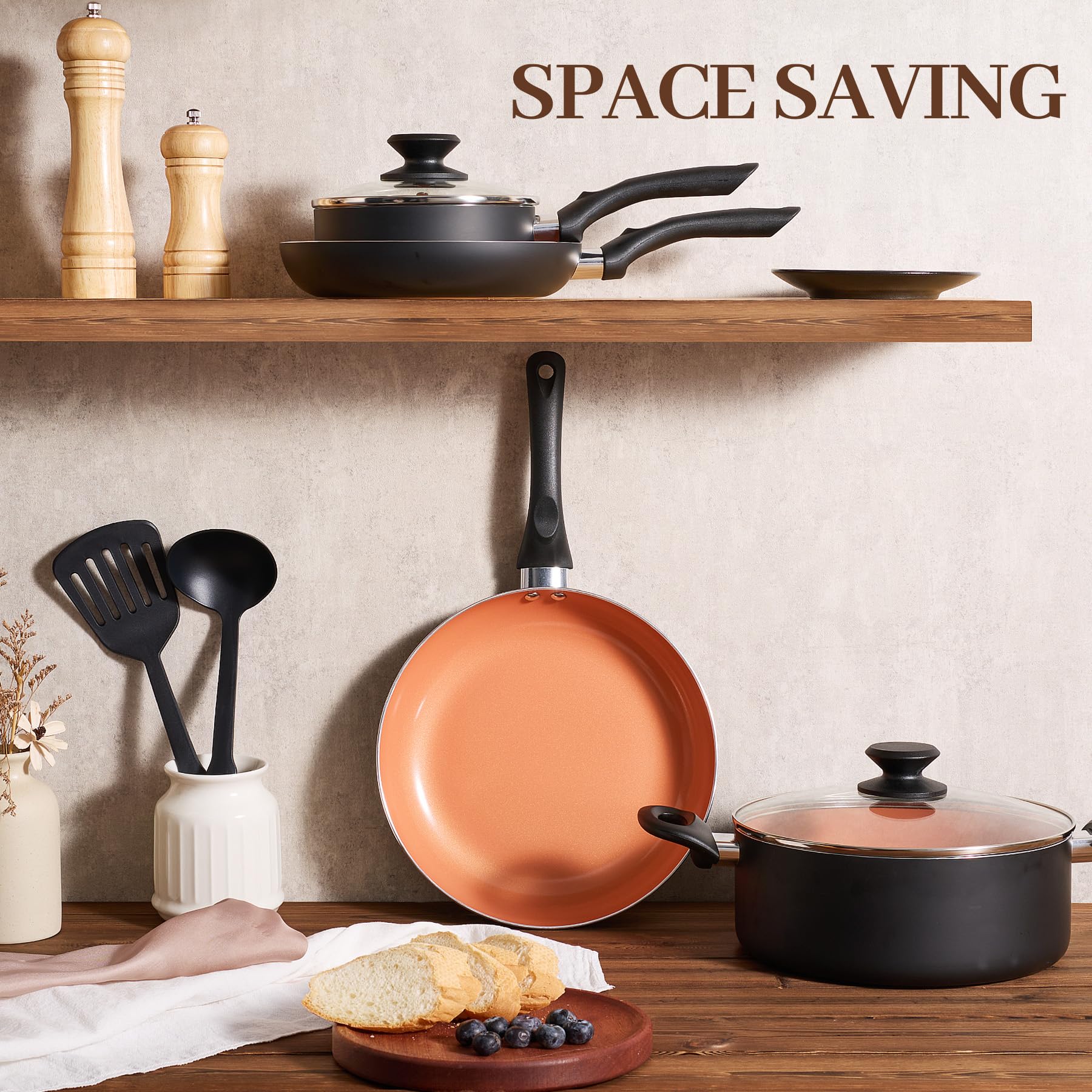 BECIGAR 10-inch frying pan delivering smooth searing and simple cleanup
