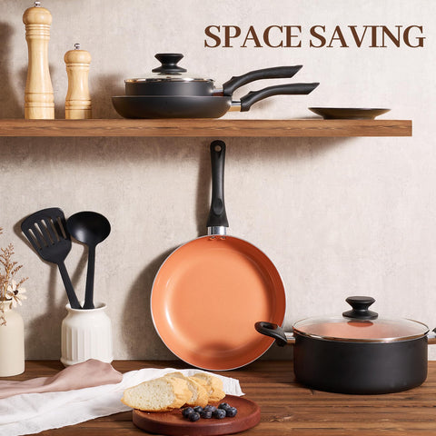 BECIGAR 10-inch frying pan delivering smooth searing and simple cleanup