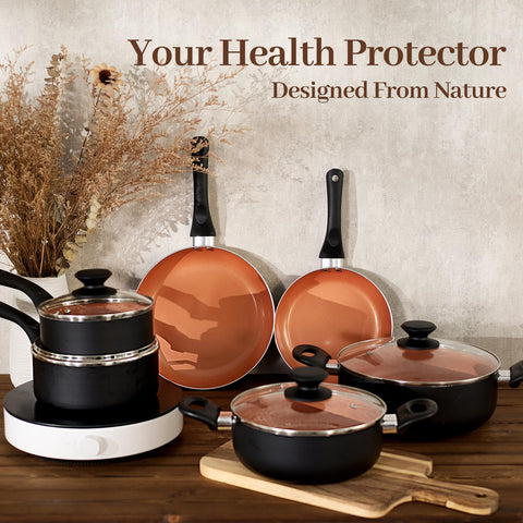 BECIGAR 6.3-inch milk pot with glass lid ready for sauces