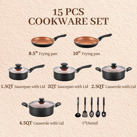 BECIGAR 8-inch frying pan in action for easy nonstick cooking