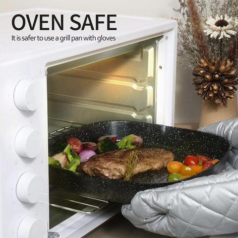 BECIGAR oven-safe cookware suitable for stovetop to oven transitions.