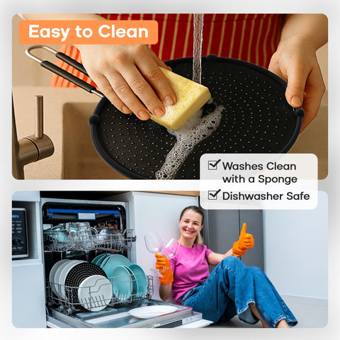 Beckon Ware heat-resistant silicone with stainless steel frame endures high temps.