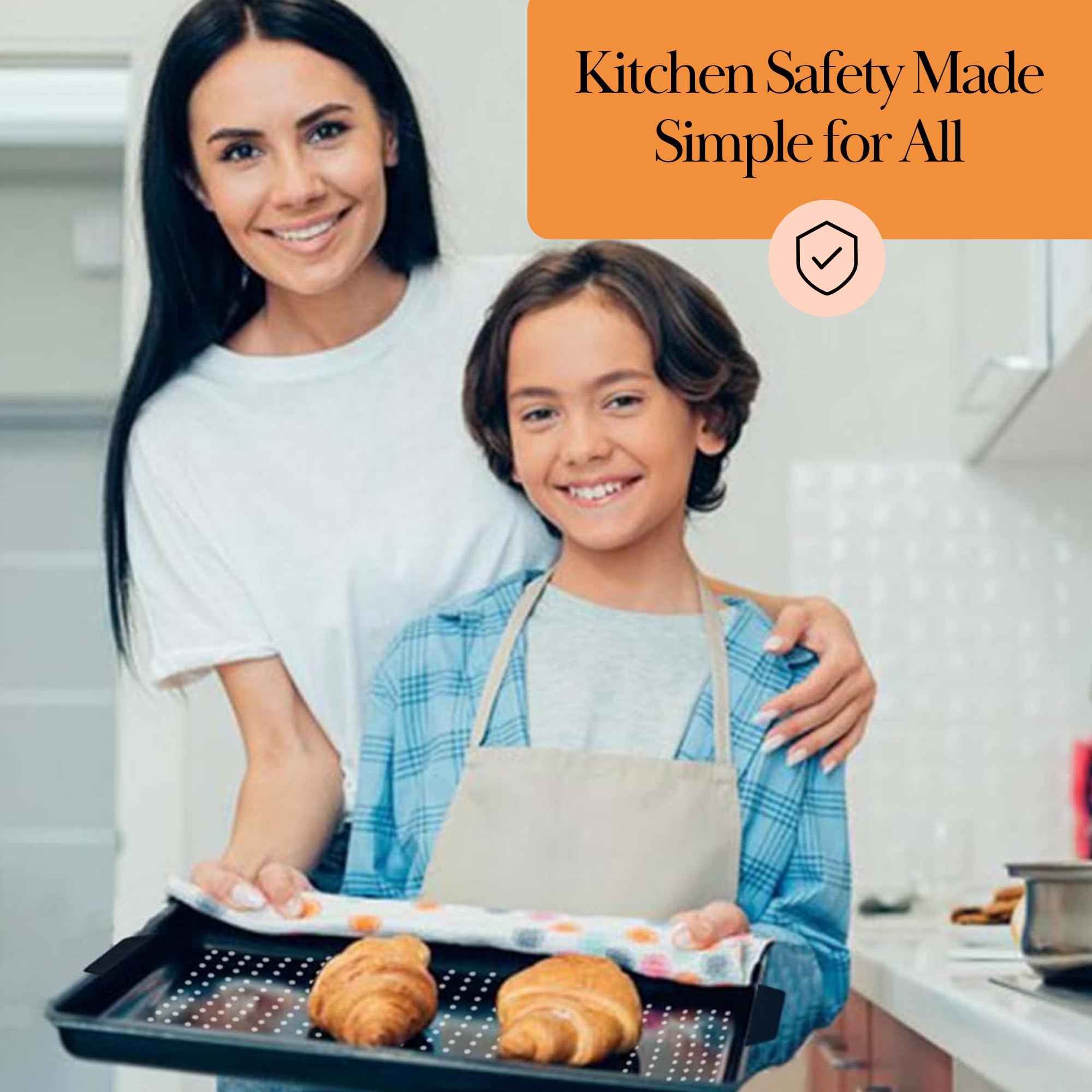 Beckon Ware universal-fit design works with various ovens and bakeware