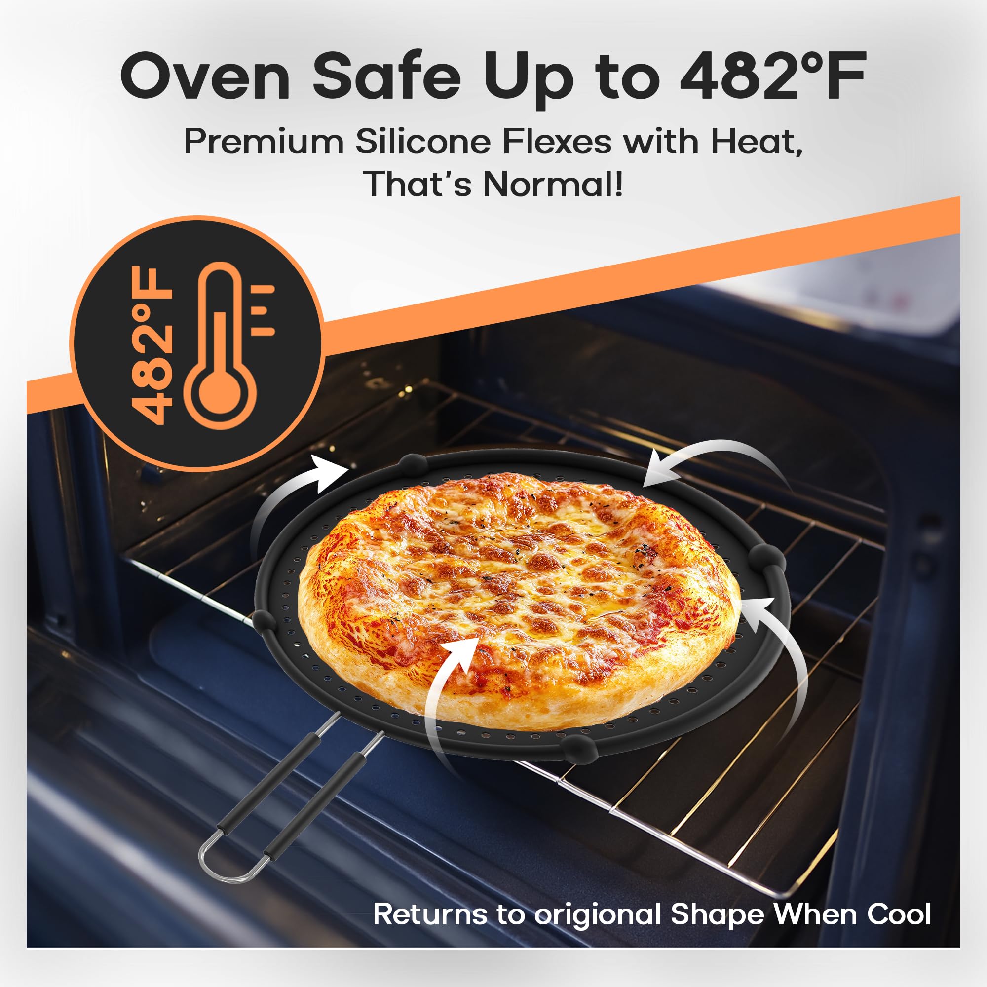 Beckon Ware multi-function tool used as lid or strainer