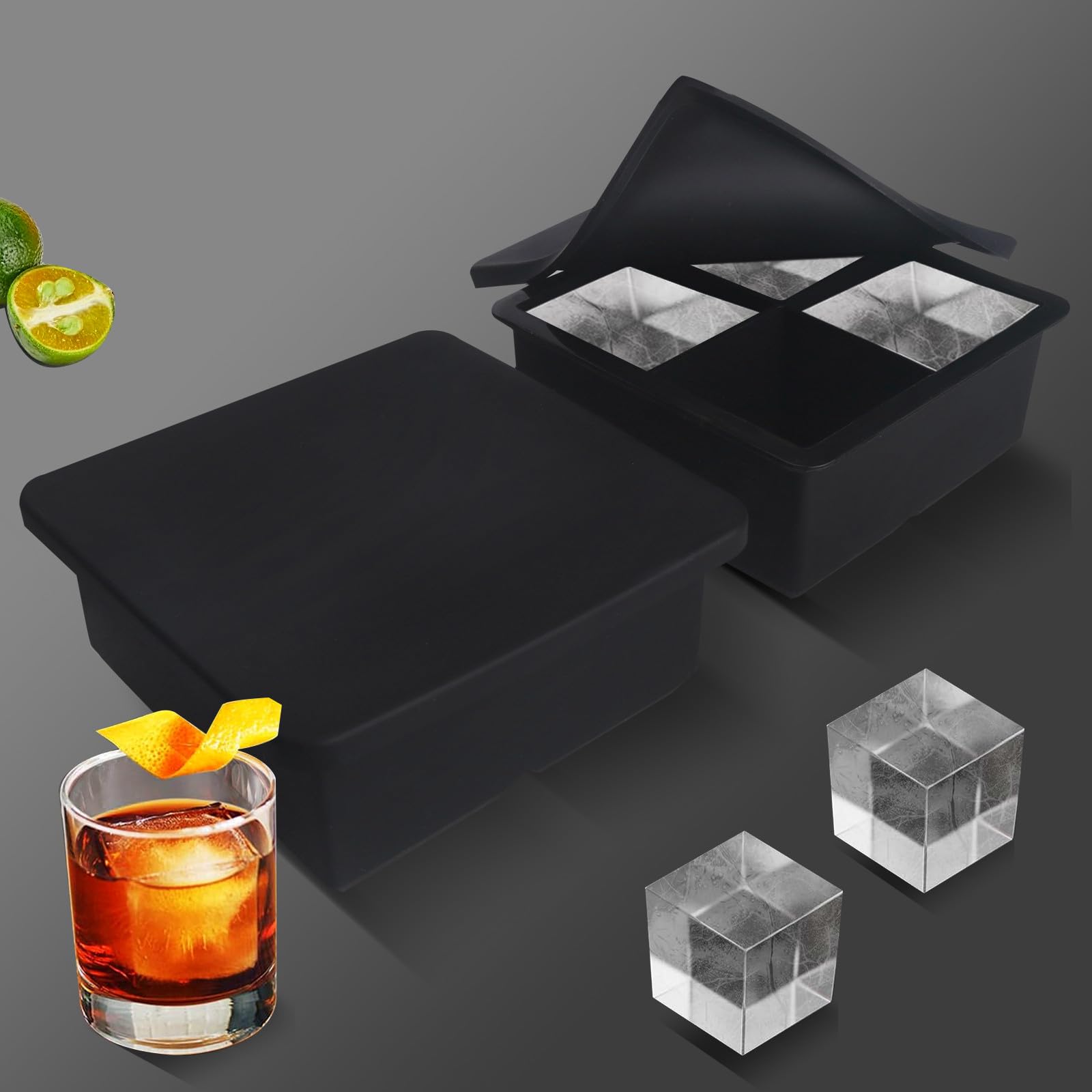 BECOKIT stackable freezer organization with two trays