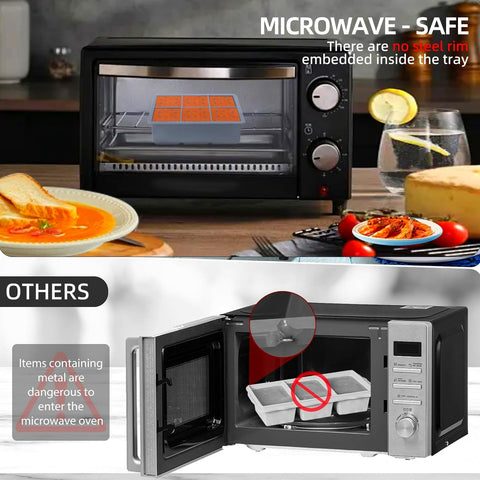 BECOKIT oven-safe freezer tray suitable for baking casseroles and desserts.