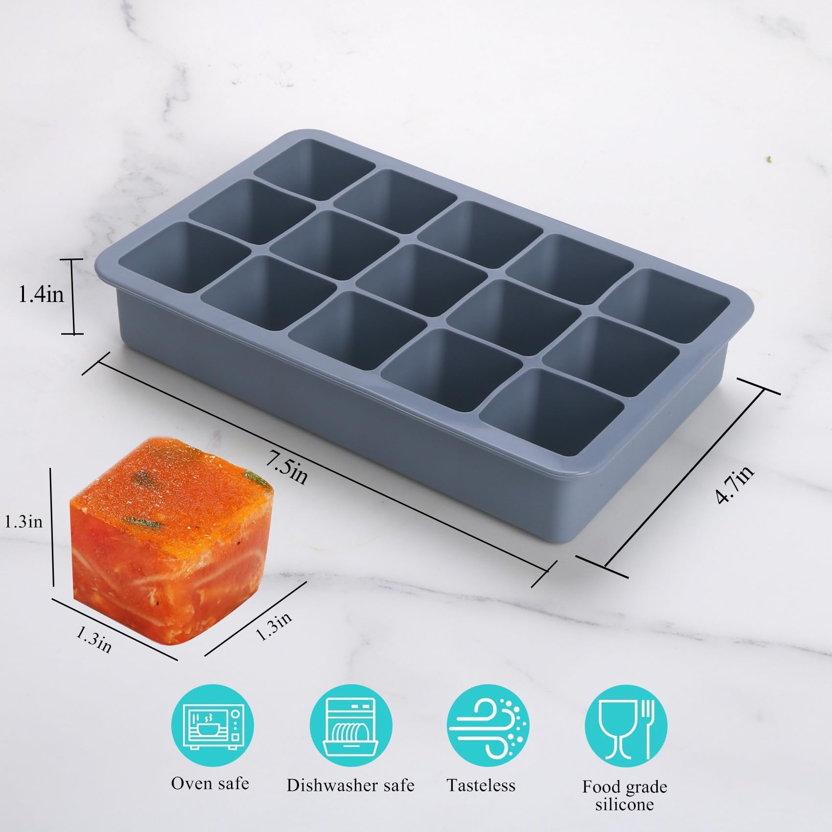 BECOKIT stackable freezer trays save space in your kitchen.