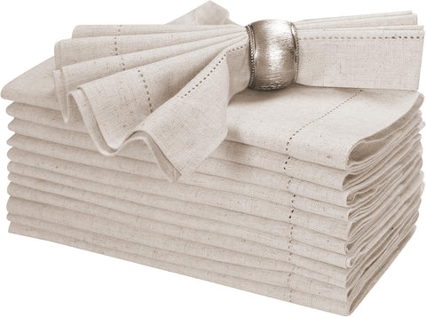 Bedding Craft linen napkins in natural 18x18 ideal for elegant everyday dining and weddings