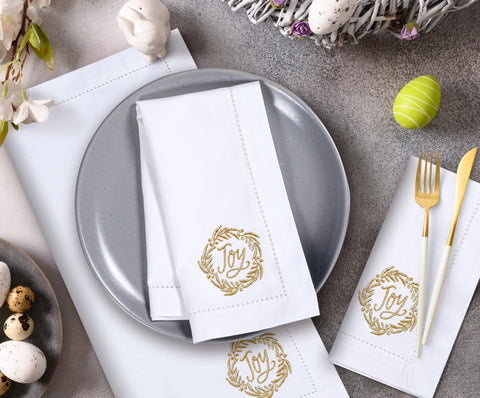 Bedding Craft machine-washable cotton napkins ready for repeat use