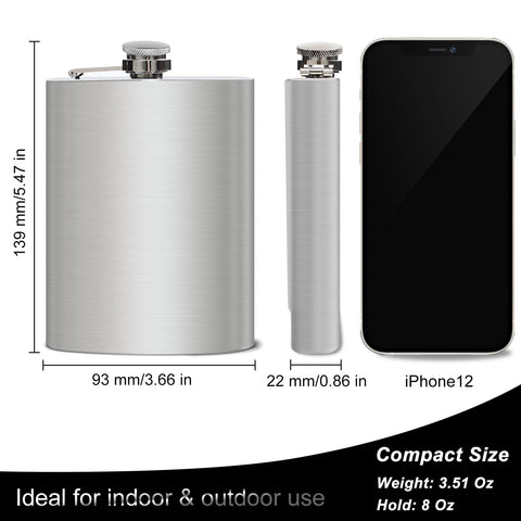 BEDEONE 304 stainless steel flask resists corrosion and preserves beverage quality