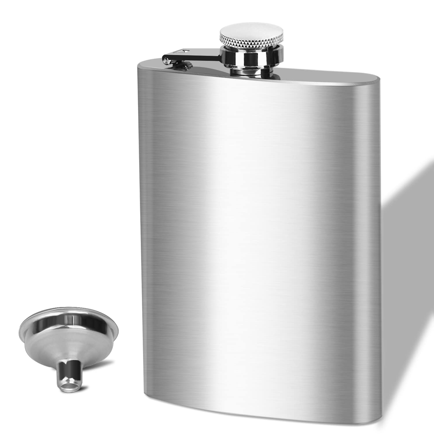 BEDEONE 8oz flask with leakproof cap for secure on-the-go storage
