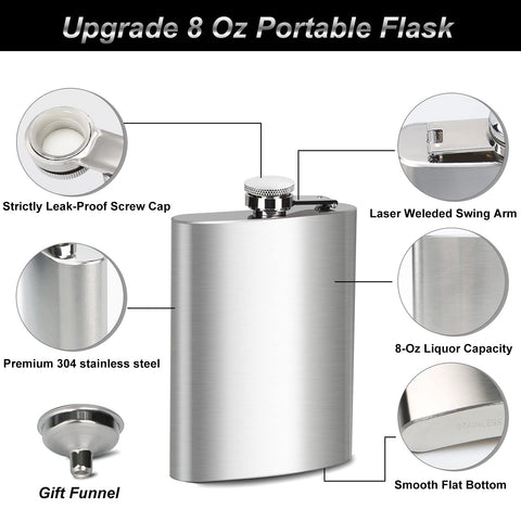BEDEONE flask with included funnel for easy refilling on adventures